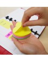Post-it adhesivo en forma de corazón