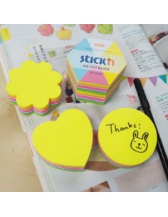 Post-it exagonal de colores