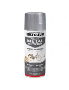 Metal Protección Esmalte Anticorrosivo en Aerosol Metálico Plata, RUST-OLEUM