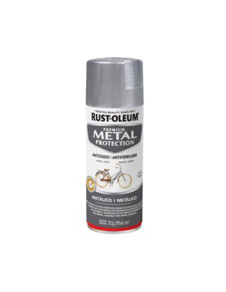 Metal Protección Esmalte Anticorrosivo en Aerosol Metálico Plata, RUST-OLEUM