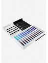 Pigment Decobrush Violet-Blue Colors, Set 12 Colores, KARIN MARKERS