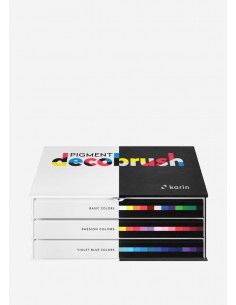 Pigment Decobrush, Designer Set 36 colores, KARIN MARKERS