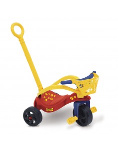 Triciclo Perrito con empujador, protección y canasta