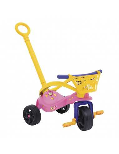 Triciclo Gatita con empujador, protección y canasta