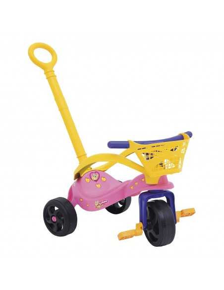 Triciclo Gatita con empujador, protección y canasta