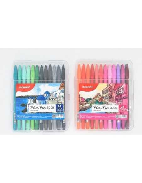 Set 48 Rotuladores Monami Plus Pen 3000