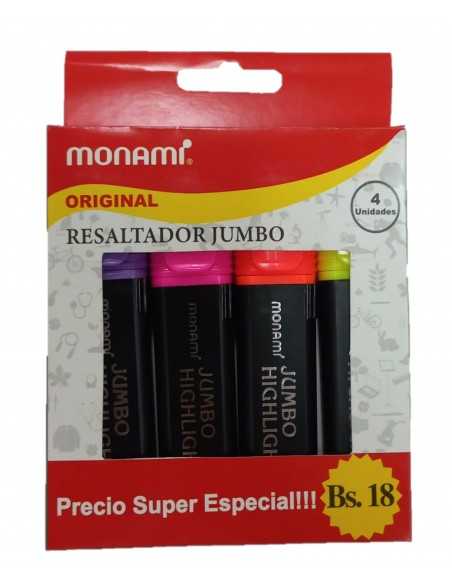 Resaltador 4 colores, Monami