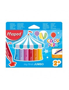 MAPED Crayones de Cera Peps Jumbo 12 Colores