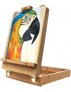 Caballete Caja Mesa de Madera de Haya, Mont Marte