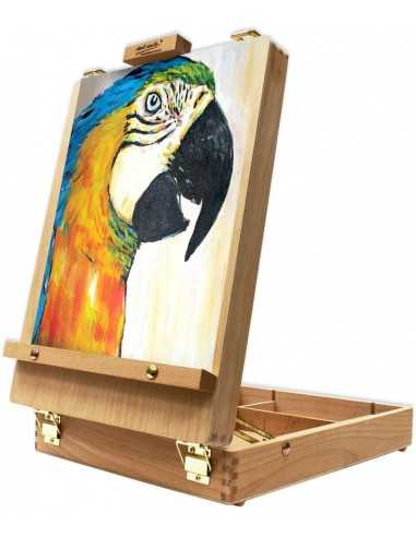 Caballete Caja Mesa de Madera de Haya, Mont Marte