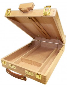 Caballete Caja Mesa de Madera de Haya, Mont Marte