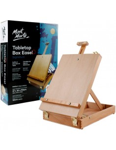 Caballete Caja Mesa de Madera de Haya, Mont Marte