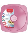 Concept, Plato para Alimentos color rosa, MAPED