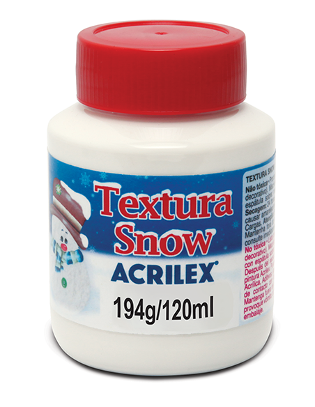 Pintura de Textura Nieve Glitter - ACRILEX