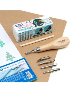 Set de 5 Gubias para Grabado, MILAN