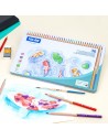 Caja Metálica 36 Lápices de Colores Acuarelables Mina Gruesa + Pincel, MILAN