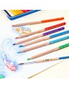 Caja Metálica 36 Lápices de Colores Acuarelables Mina Gruesa + Pincel, MILAN