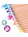 Caja Metálica 36 Lápices de Colores Acuarelables Mina Gruesa + Pincel, MILAN
