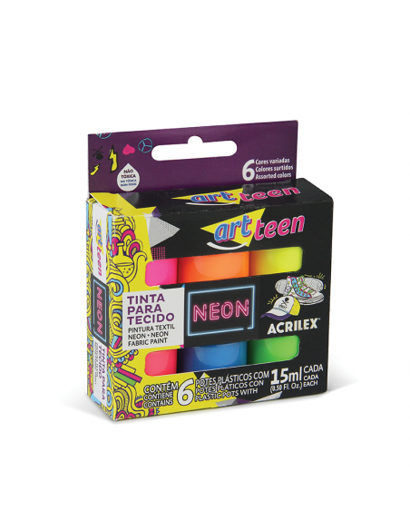 Pintura para Tela, Neon Artteen - ACRILEX