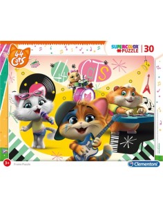 Rompecabezas de 30 Piezas, 44 Gatos, Clementoni