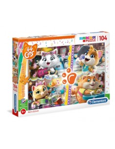 Rompecabezas de 104 Piezas, 44 Gatos, Clementoni