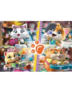 Rompecabezas de 104 Piezas, 44 Gatos, Clementoni
