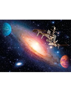 Rompecabezas de 500 Piezas, Estación Espacial, Clementoni