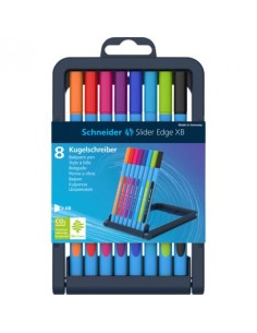 Estuche de 8 Lapiceros, Slider Edge, SCHNEIDER