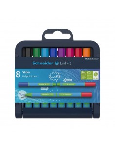 Estuche de 8 Lapiceros, Link-It Slider, SCHNEIDER