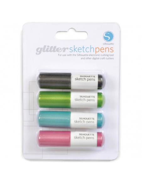 SILHOUETTE Brillante Plumas de dibujo Glitter