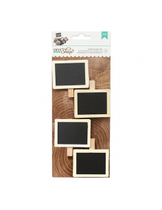 Sujetapapeles de pizarra- 4 pzas, AMERICAN CRAFTS