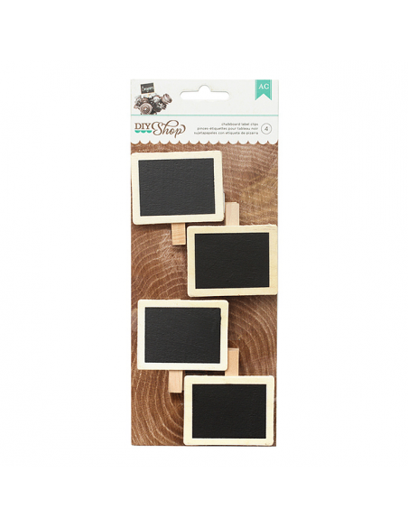 Sujetapapeles de pizarra- 4 pzas, AMERICAN CRAFTS