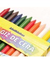 Set de 12 Crayones de cera, ACRILEX