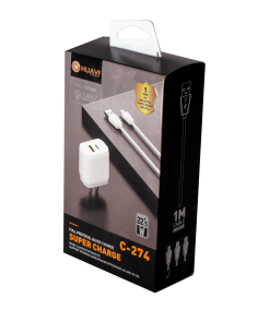 Cargador de pared Tipo C iPhone, C-274, Huavi