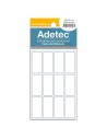 Etiqueta Rectangular Manual, 19x40mm, Adetec