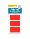 Etiqueta Manual Rojo/Fluor, 35x70mm, Adetec