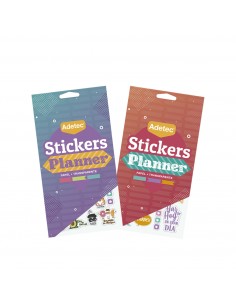 Block de Stickers Planners Adhesivos, Adetec