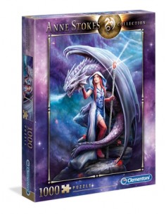 Rompecabezas Anne Stokes, Dragon Mage de 1000 piezas, Clementoni