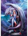 Rompecabezas Anne Stokes, Dragon Mage de 1000 piezas, Clementoni