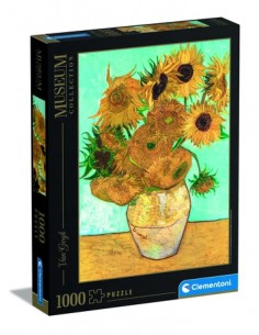 Rompecabezas Van Gogh, Girasoli de 1000 piezas, Clementoni