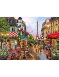 Rompecabezas Flowers in Paris de 1000 piezas, CLEMENTONI