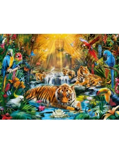 Rompecabezas Mystic Tigers de 1000 piezas, CLEMENTONI