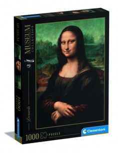 Rompecabezas Leonardo, Gioconda de 1000 piezas, CLEMENTONI