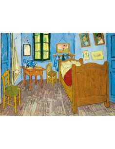 Rompecabezas Van Gogh, Bedroom in Arles de 1000 piezas, Clementoni