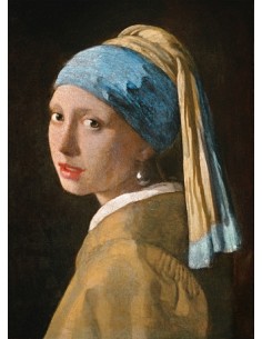 Rompecabezas Vermeer, Girl with a Pearl Earring de 1000 piezas, Clementoni