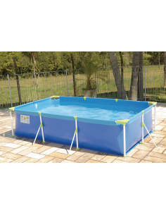 Piscina rectangular 2.7x1.56mt 2500L premium, Mor