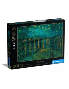 Rompecabezas Van Gogh, Notte stellata sul Rodano de 1000 piezas, Clementoni