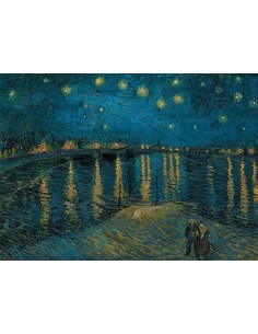Rompecabezas Van Gogh, Notte stellata sul Rodano de 1000 piezas, Clementoni