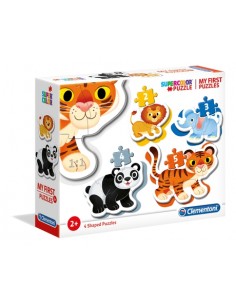 Rompecabezas Wild animals - 2+3+4+5 piezas, Clementoni