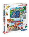 Rompecabezas Rescue Heroes, 2x60 piezas, Clementoni